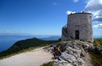 Najvyšší vrch chorvátskeho pohoria Učka - Vojak 1396 m.n.m.